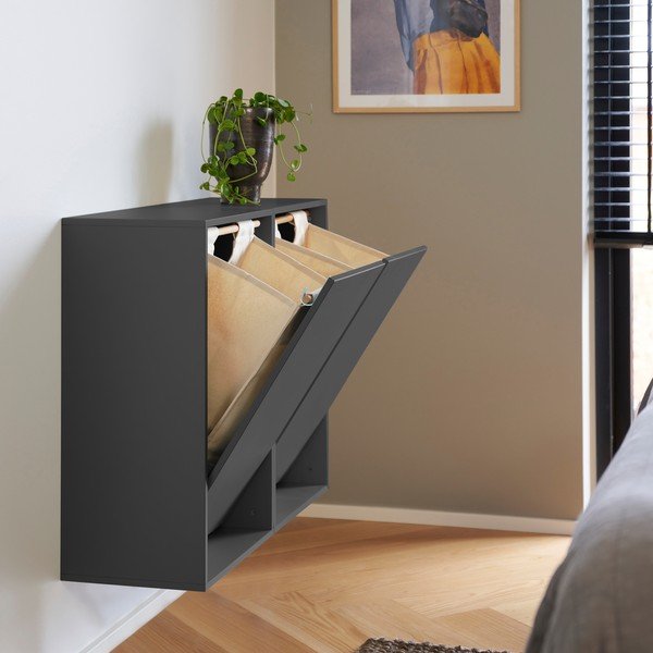 Must seinale kinnitatav pesukorv Laundry Box - ReCollector-image-1