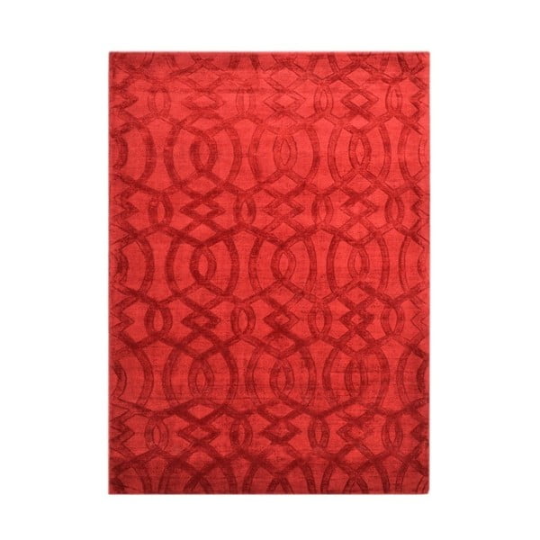 Červený viskózový koberec The Rug Republic Sparko, 230 x 160 cm