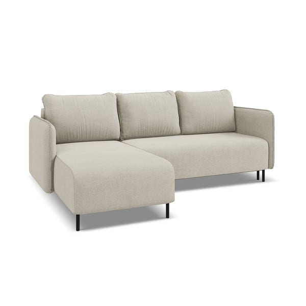 Beež diivanvoodi hoiunurgaga diivan (vasakpoolne nurk) Luana - Makamii-image-4