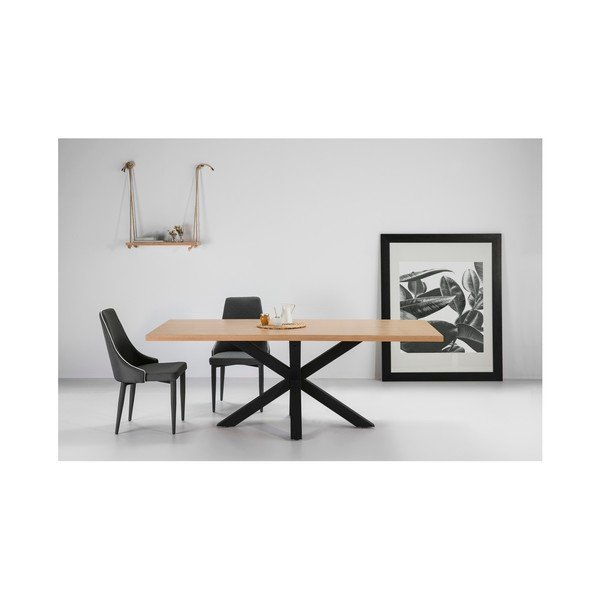 Jídelní stůl v dubovém dekoru Marckeric Ainoa, 200 x 100 cm-image-2