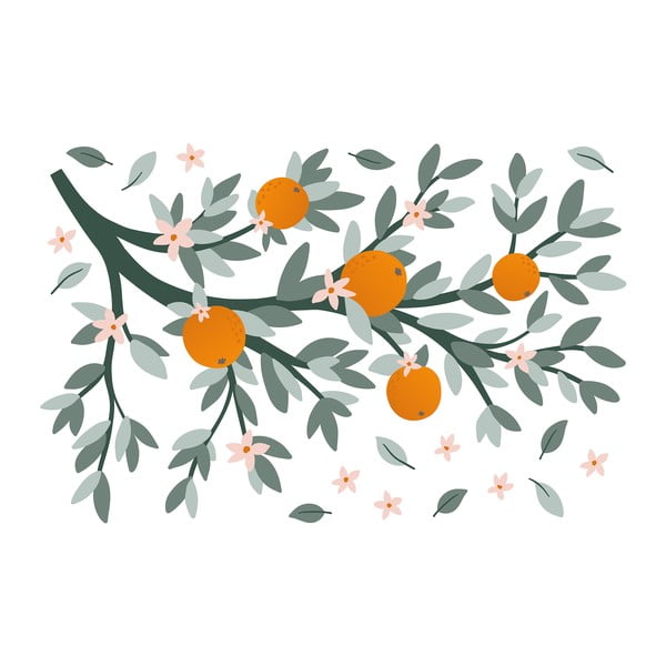 Kleebisleht 54x80 cm Oranges On A Branch - Lilipinso