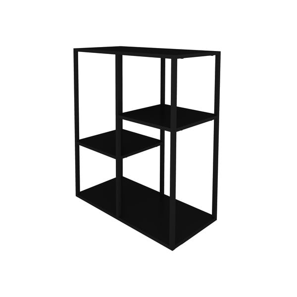 Must metallist riiul, kõrgus 81 cm Lite - Canett-image-3