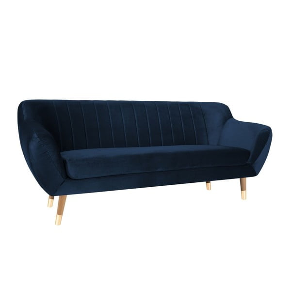 Tumesinine sametne diivan , 188 cm Benito - Mazzini Sofas-image-2