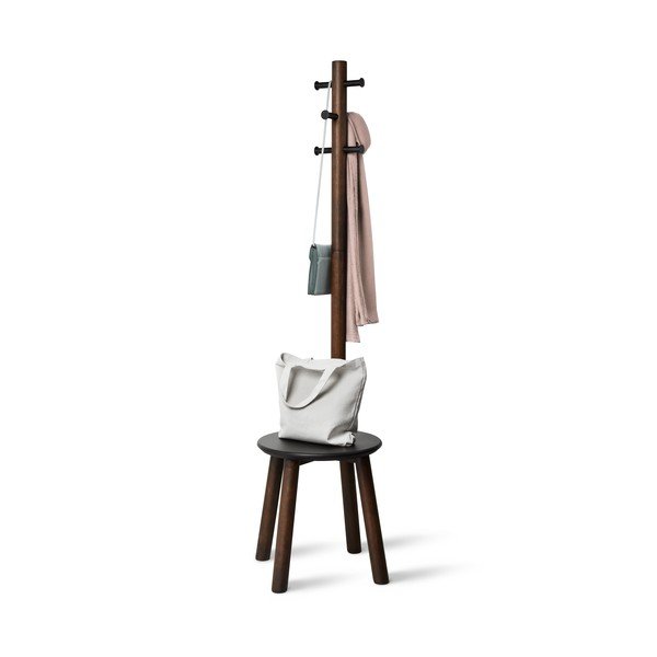 Must looduslikust kummist puidust riputusklamber Pillar - Umbra-image-3