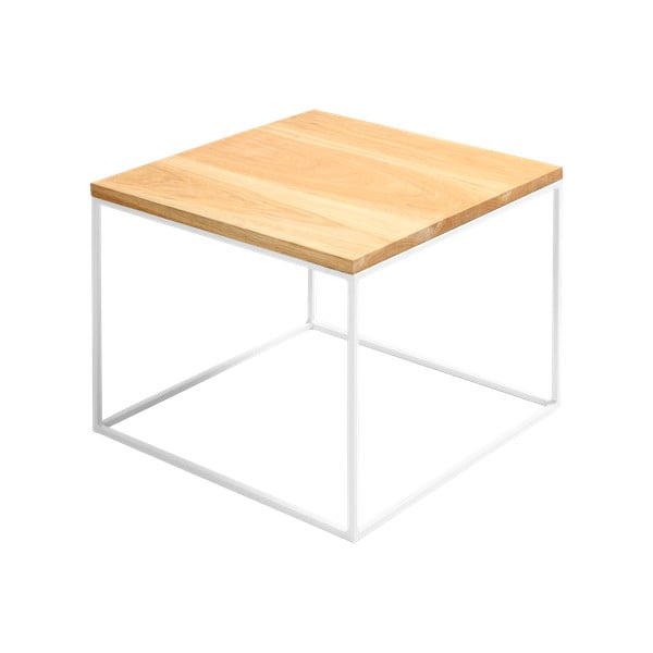 Valge konstruktsiooniga kokkupandav laud Custom Form , 50 x 50 cm Tensio - CustomForm