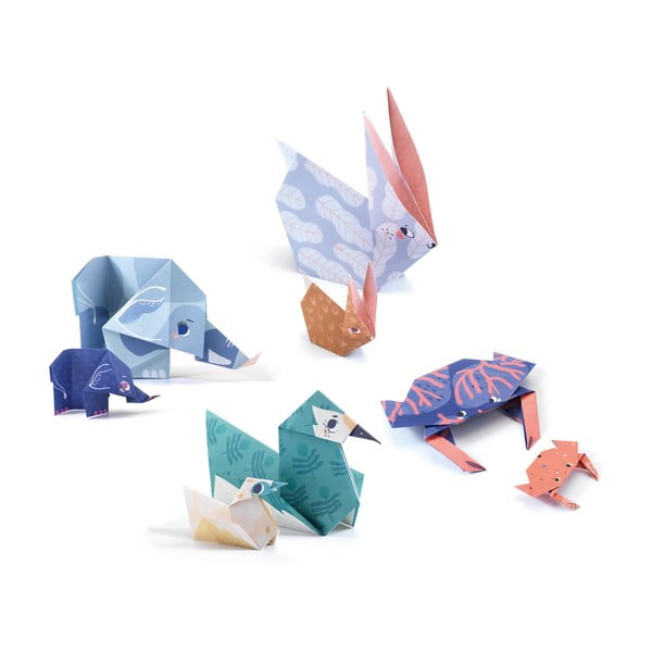 Komplekt 24 origami paberist koos juhistega Pere - Djeco