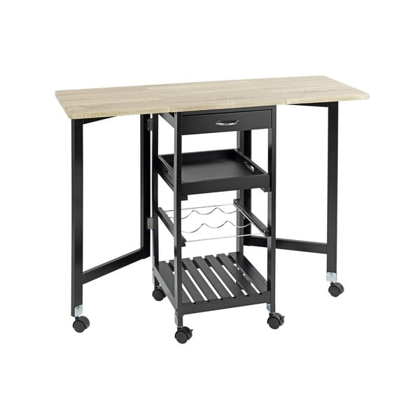 Tammedekooriga veiniriiul, must-puiduvärvi, 3 pudelile, 97x77 cm - Maximex