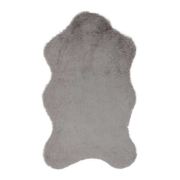 Šedý koberec z umělé kožešiny Tavsantuyu Grey, 100 x 160 cm