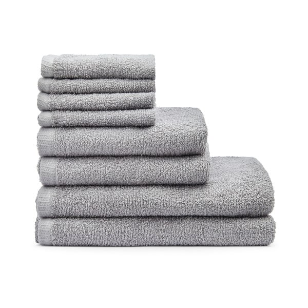 Hallid kiiresti kuivavad puuvillased froteerätikud 8tk komplektis Quick Dry - Catherine Lansfield