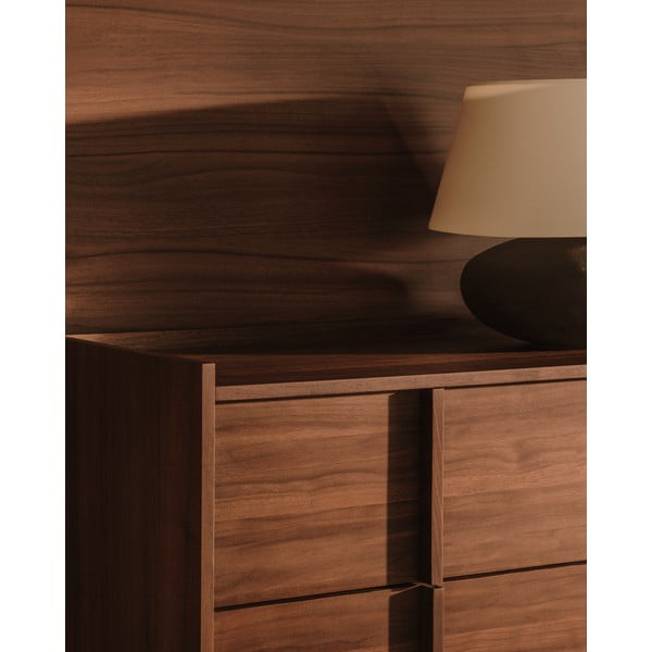 Pruun pähklipuidu spoonist kummut 100x78x50 cm Onix - Kave Home-image-2