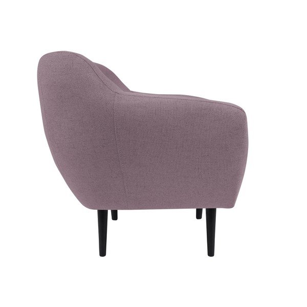 Růžové křeslo s hnědými nohami Mazzini Sofas Piemont-image-2