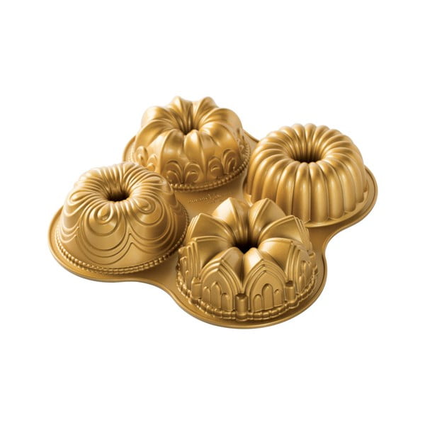 Minimix mini kookide vorm 4 mini kooki jaoks, kuldse värvusega, 2,1 l - Nordic Ware