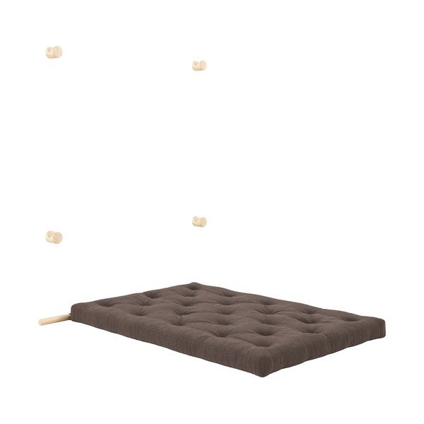 Tume pruun velvetist diivanvoodi 135 cm Hooked - Karup Design-image-4