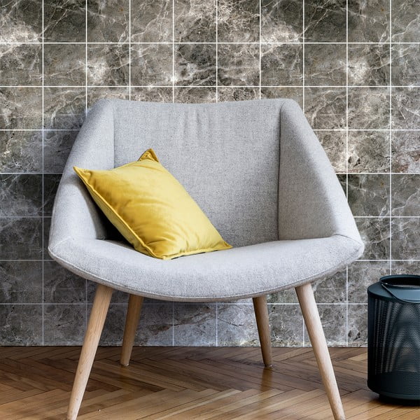 Kleebiste komplekt plaatidele 24 tk 15x15 cm Marble Tiles Venezia - Ambiance-image-1