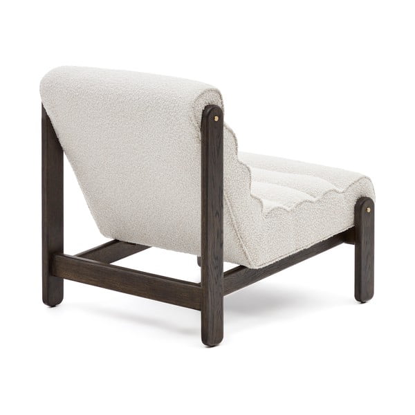 Valge bukleekangast tugitool Magira - Kave Home-image-3