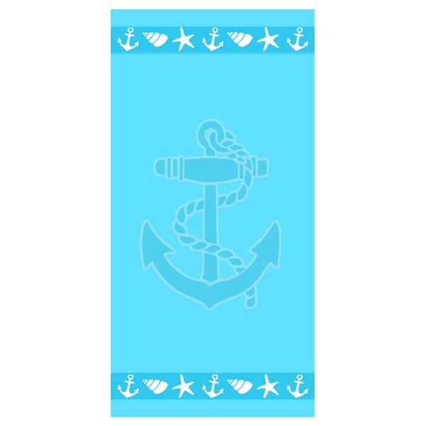 Sinine puuvillane frotee rannarätik 70x140 cm   Anchor – B.E.S.