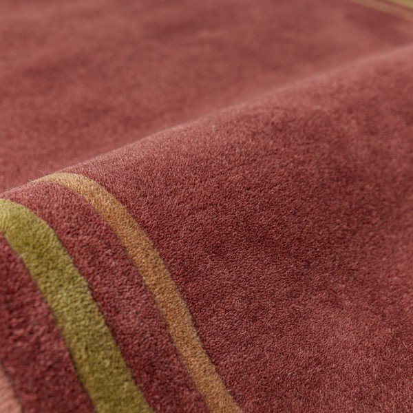 Burgundiapunane käsitsi kootud villane jooksja 80x230 cm Lois - Flair Rugs-image-4
