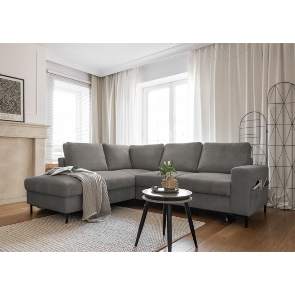 Hall velvetist diivanvoodi (vasakus nurgas) Lofty Lilly - Miuform-image-4