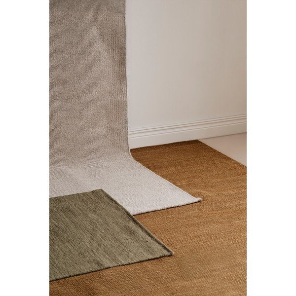 Khaki värvi käsitsi kootud villane vaip 240x340 cm Moorfields - Rowico-image-1