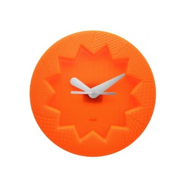 Oranžové hodiny Kartell Crystal Palace