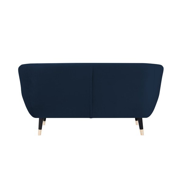 Tmavě modrá pohovka s černými nohami Mazzini Sofas Amelie, 158 cm-image-4