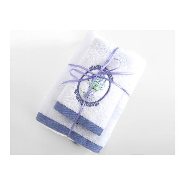 Set bílé osušky a ručníku Irya Home Spa, 30x50 cm a 50x90 cm