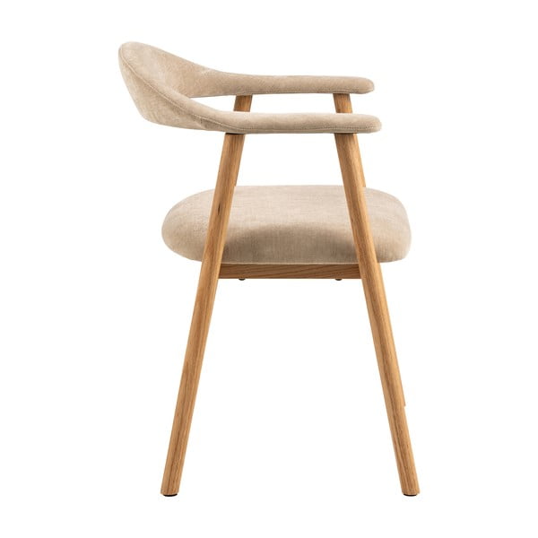 Beežid-puiduvärvi söögitoolid 2tk komplektis Addi - Actona-image-4