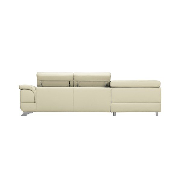 Béžová kožená rozkládací rohová pohovka Windsor & Co Sofas Gamma, levý roh-image-2