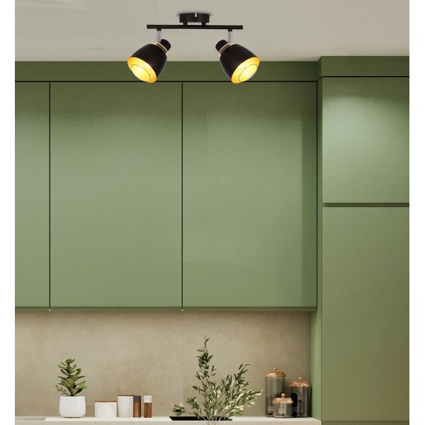 Must laevalgusti metallist varjuga  41,5x10 cm Aleksandria - Candellux Lighting-image-1