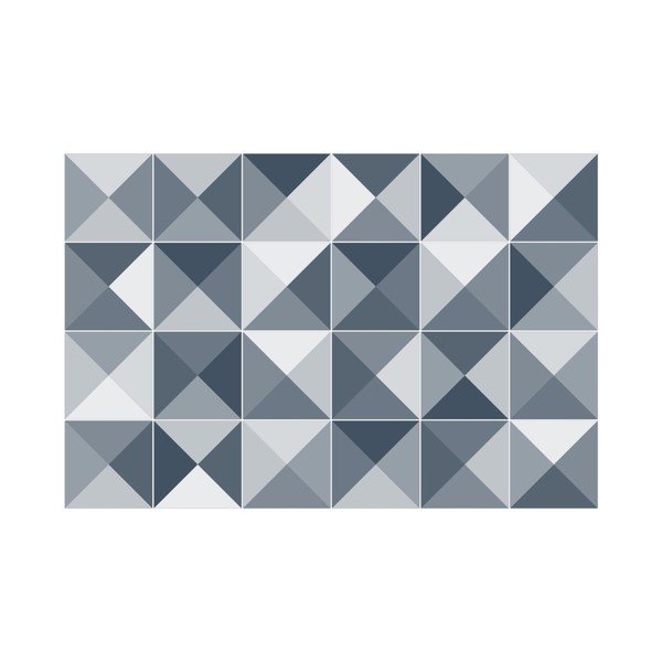 Sada 24 dekorativních samolepek na stěnu Ambiance Azulejos Shades, 10 x 10 cm-image-2
