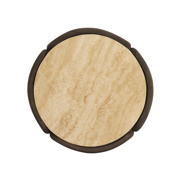 Ümmargune abilaud kiviplaadiga ø 45 cm Ali - Light & Living-image-3