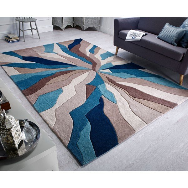 Sinine vaip 120x170 cm Splinter - Flair Rugs-image-4