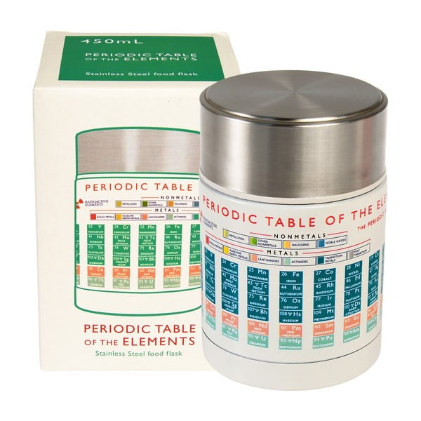 Kreem-hõbedane laste termos (toidule) 450 ml Periodic Table - Rex London-image-2