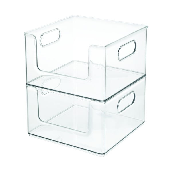 Läbipaistev hoiukarp iDesign The Home Edit, 25,4 x 25,4 cm - iDesign/The Home Edit-image-1