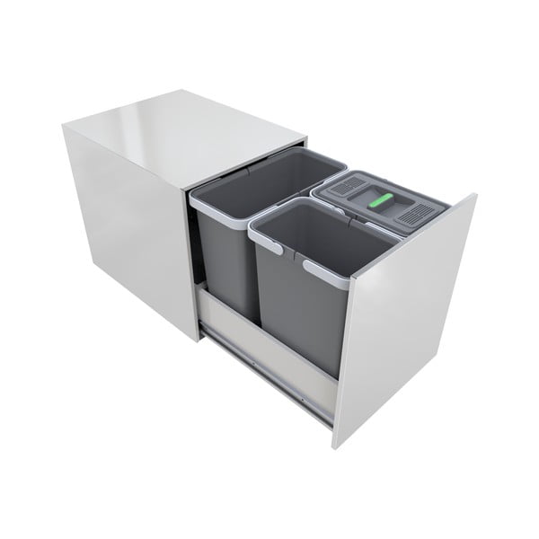 Plastikust prügikast sorteeritud jäätmete jaoks / sisseehitatud 28 l Street - Elletipi-image-1