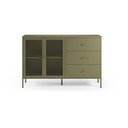 Roheline metallist kummut 140x90x40 cm - Marckeric