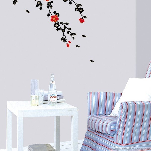 Samolepka Ambiance Red Tree and Flowers-image-2