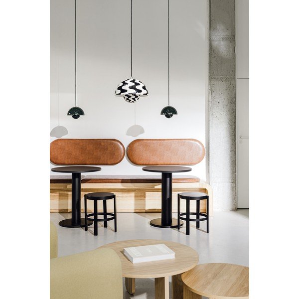 Ümmargune söögilaud tammepuust pealispinnaga, ø 80 cm Sool - noo.ma-image-4