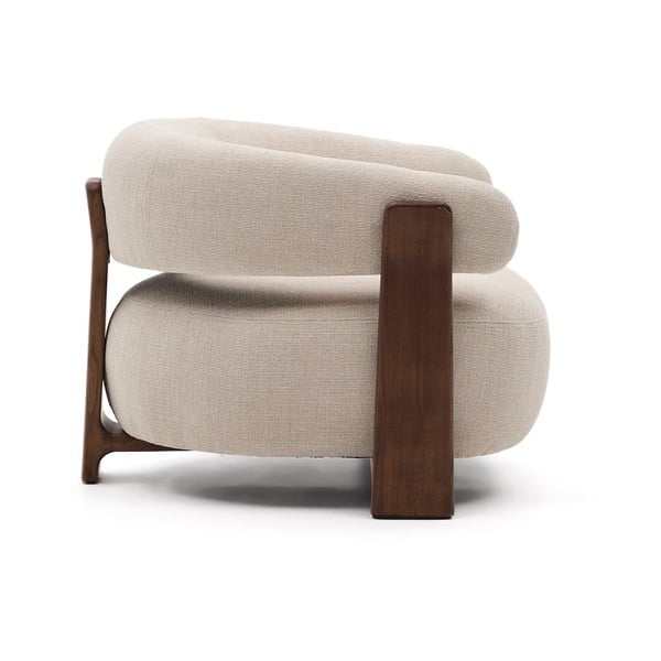 Beež šenillist tugitool Granite - Kave Home-image-3