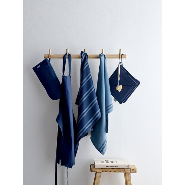 Komplekt 2 sinist puuvillast käterätikut Soft - Södahl-image-1