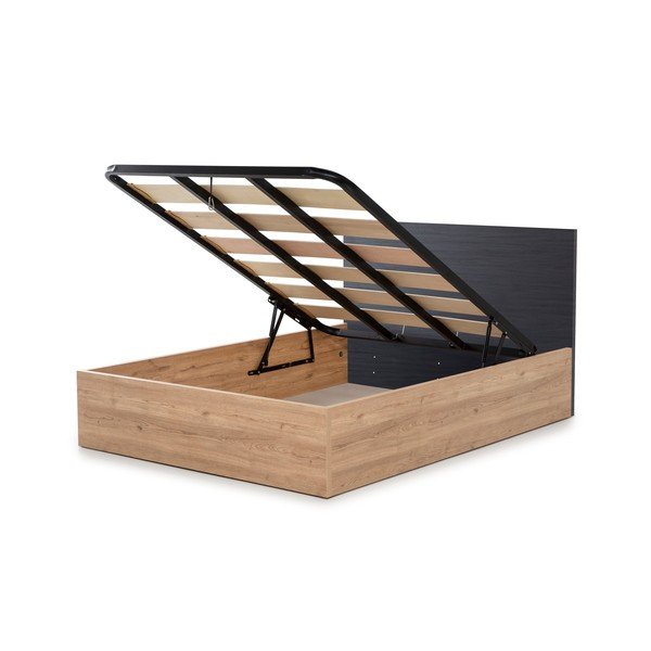 Hall kaheinimesevoodi koos panipaigaga ja restiga 160x200 cm Kronos - Marckeric-image-4