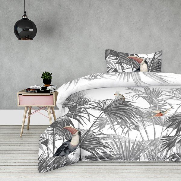 Bavlněné povlečení AmeliaHome Toucan, 135 x 200 cm-image-1
