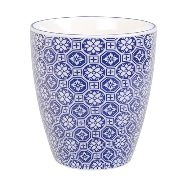 Modrý porcelánový hrnek na čaj Tokyo Design Studio Flower