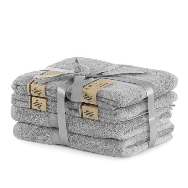 Hall bambusesegu frotee rätiku ja saunalina komplekt 6 tk Bamby – Restilo-image-1