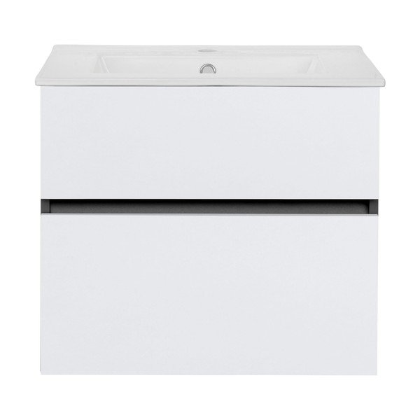 Valge/antratsiitne seinale ilma valamuta üksus  60x52 cm Wisla – Støraa-image-2