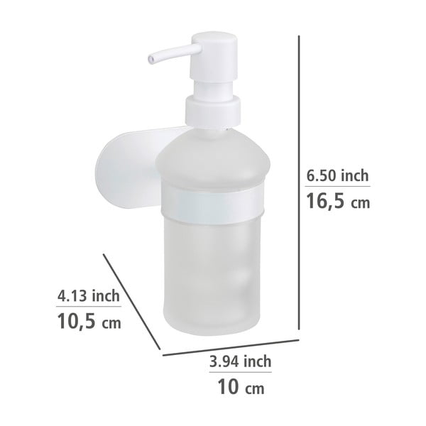 Valge isekandev klaasist seebidosaator 200 ml Orea - Wenko-image-4