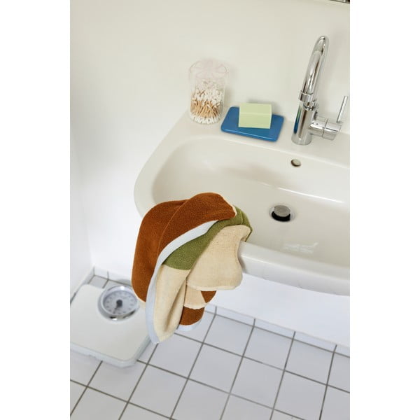 Pruun puuvillane froteerätik 50x100 cm Block - Hübsch-image-3