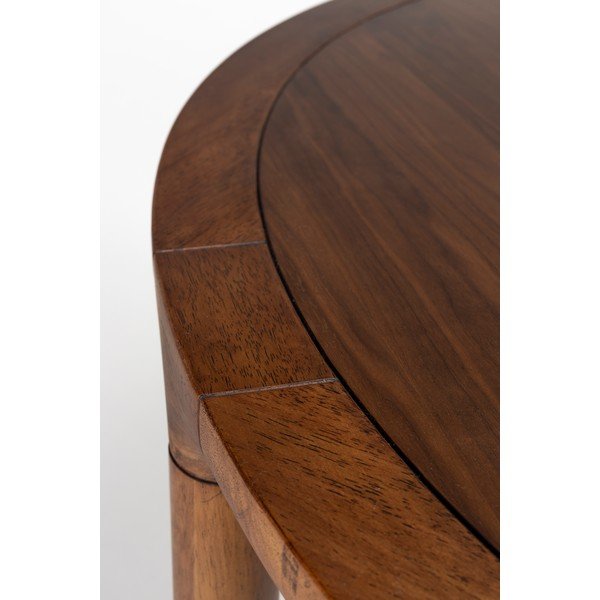 Ümmargune söögilaud pähklipuust dekoratsiooniga, ø 128 cm Storm - Zuiver-image-1