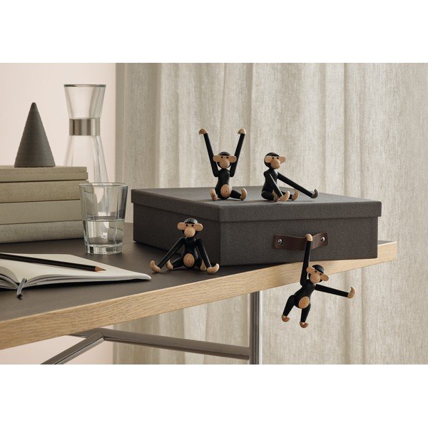 Massiivne tammepuust rippuv statsionett Monkey - Kay Bojesen Denmark-image-1