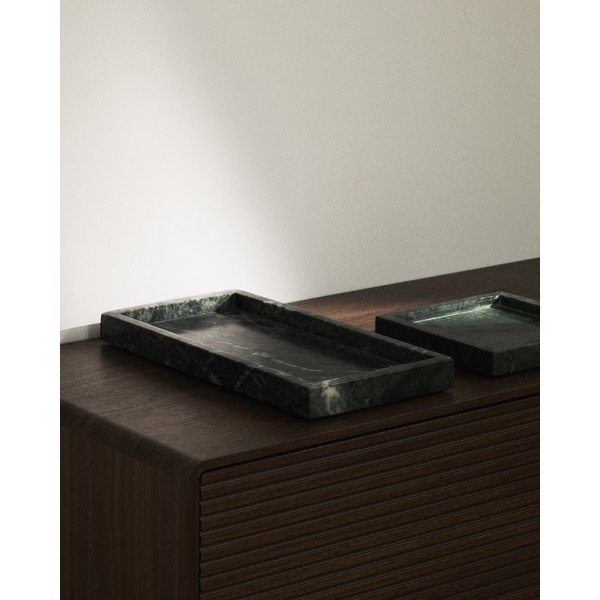 Marmorist dekoratiivne kandik 18x18 cm Serela - Kave Home-image-1